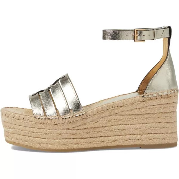 Tory Burch Womens INES Cage Wedge Espadrilles 80mmSpark Gold