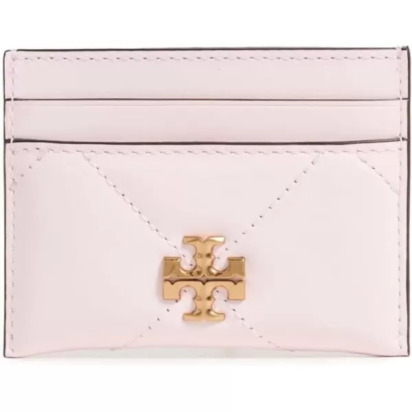 Tory Burch Womens Kira Chevron Diamond Quilt Card Case Rose Salt Pink One SizeRose Salt