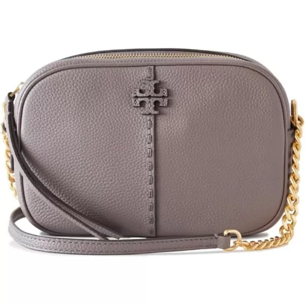 Tory Burch Womens Mcgraw Camera Bag Silver Maple One SizeSilver Maple