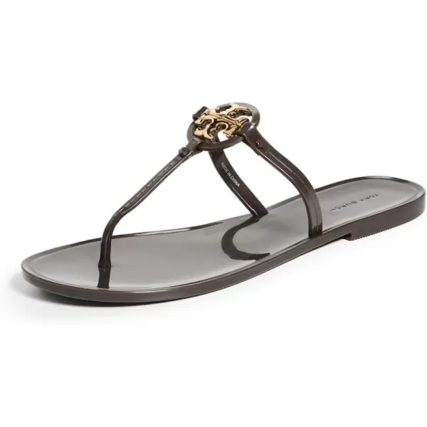 Tory Burch Womens Mini Miller Flat Thong SandalsCocoGold