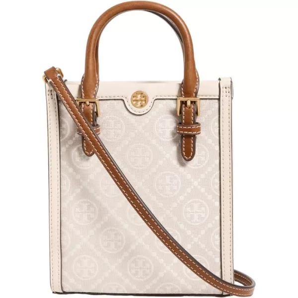 Tory Burch Womens Mini T Monogram ToteIvory