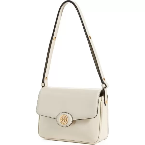 Tory Burch Womens Robinson Spazzolato Convertible Shoulder BagShea ButterIvory