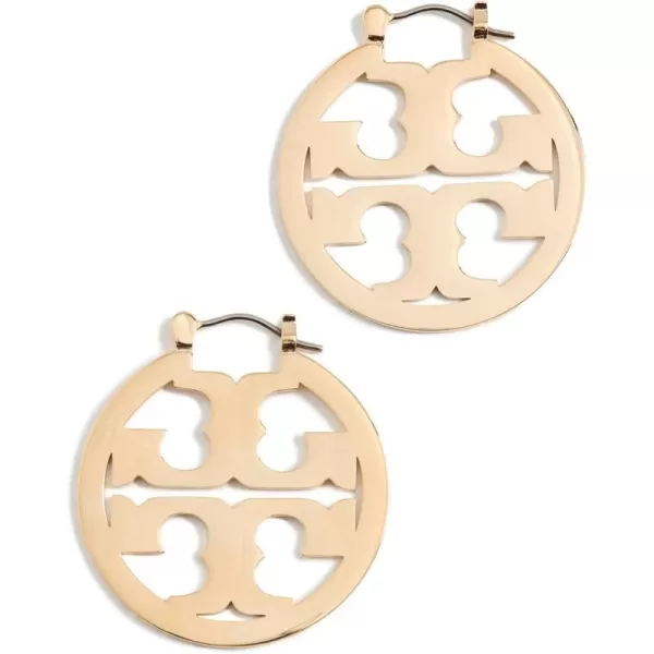 Tory Burch Womens Small Miller Hoop EarringsTory Gold