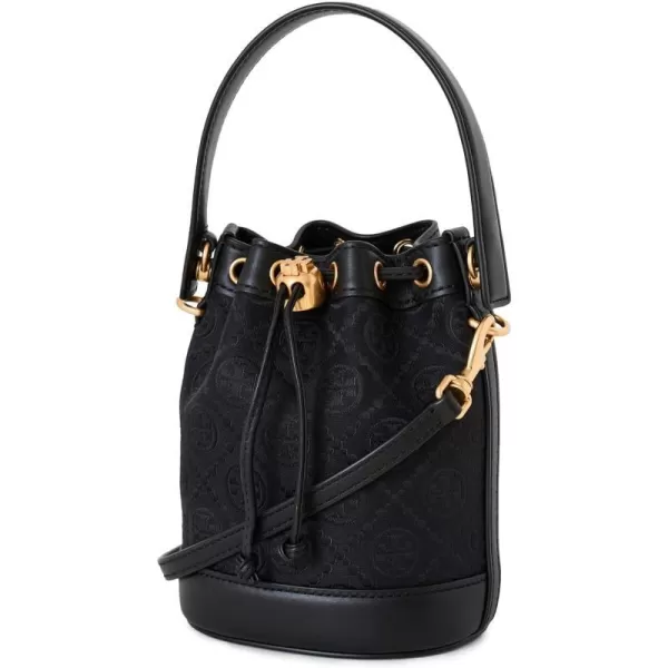 Tory Burch Womens T Monogram Mini Bucket BagBlack