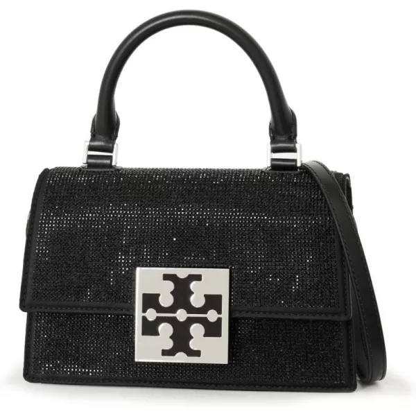 Tory Burch Womens Trend Embellished Mini TopHandle BagBlack