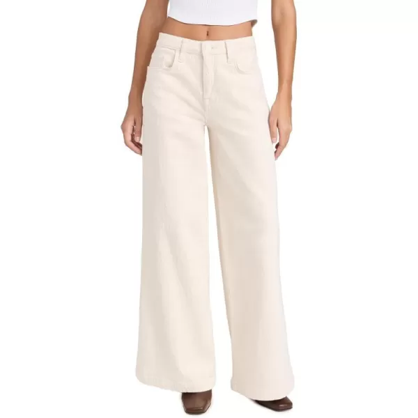 Triarchy Womens Ms Fonda High Rise Wide Leg JeansOffwhite