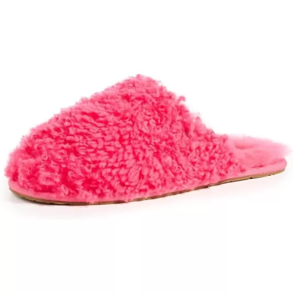 UGG Womens Maxi Curly Slide SlipperPink Glow