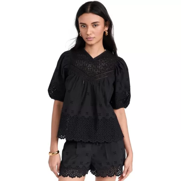 Ulla Johnson Womens Aviana TopNoir