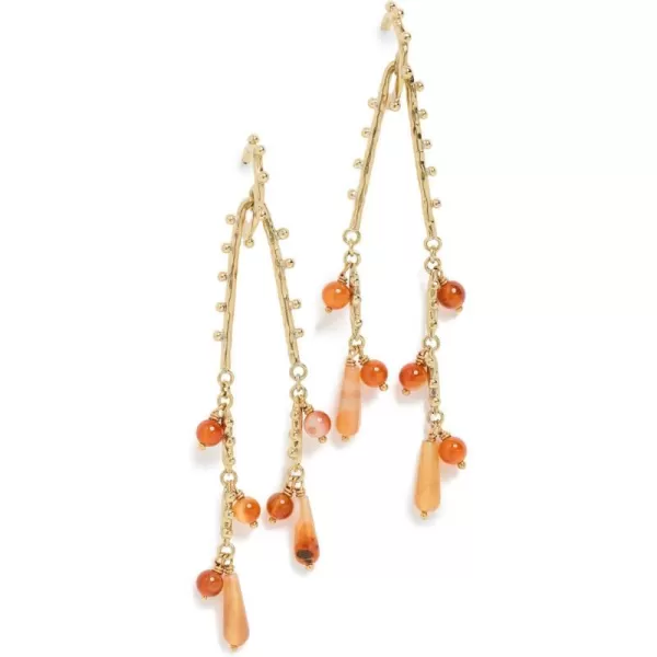 Ulla Johnson Womens Beaded Chandelier EarringsCarnelian