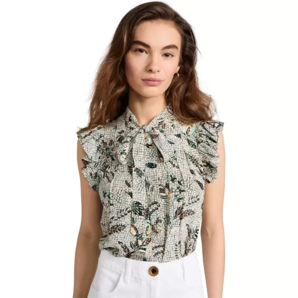 Ulla Johnson Womens Callie TopBotanical Mist