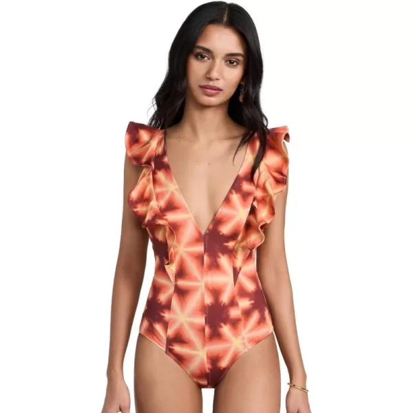 Ulla Johnson Womens Evelina Maillot One PieceSunburst