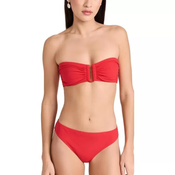 Ulla Johnson Womens Santorini Bikini TopScarlet