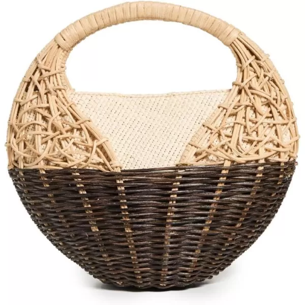 Ulla Johnson Womens Seashell Wicker BagNatural Colorblock