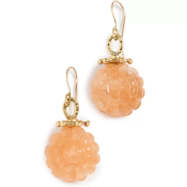 Ulla Johnson Womens Shell Trochus EarringsPink Aventurine