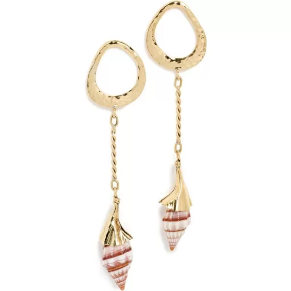 Ulla Johnson Womens Spiral Shell EarringsSeashell