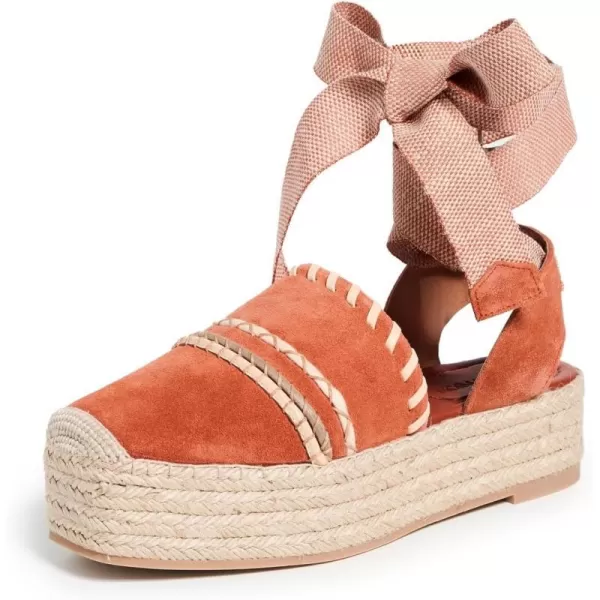 Ulla Johnson Womens Stitch Detail EspadrillesDark Orange