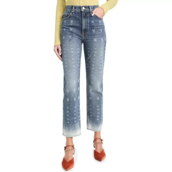 Ulla Johnson Womens The Cropped Agnes JeansEtched Arashi Wash