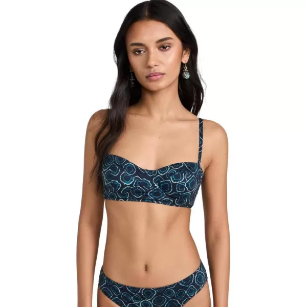 Ulla Johnson Womens Zahara Bikini TopAquamarine