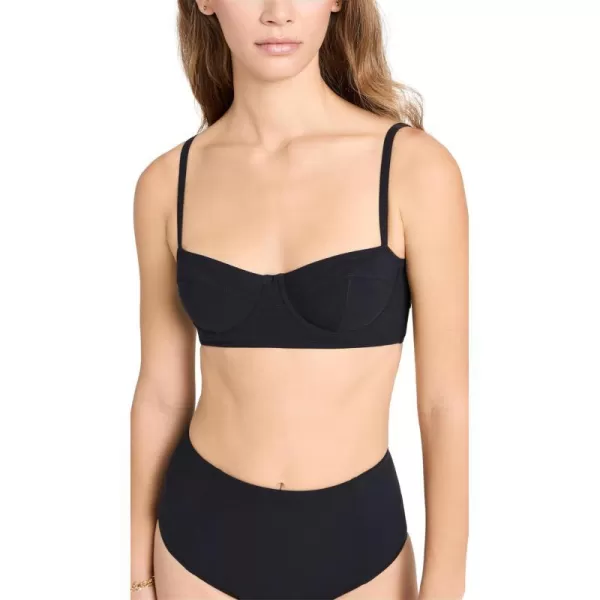 Ulla Johnson Womens Zahara Bikini TopNoir