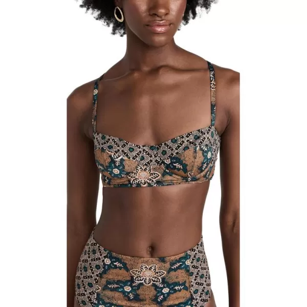 Ulla Johnson Womens Zahara Bikini TopParrot