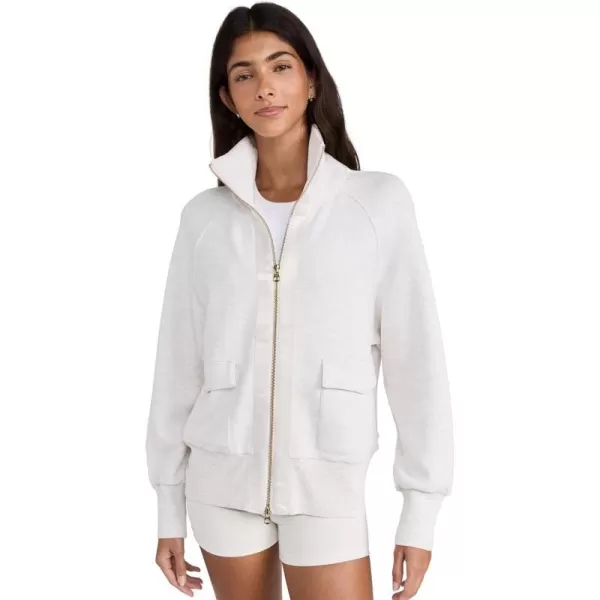 Varley Womens Roxbury Zip Through SweatshirtIvory Marl