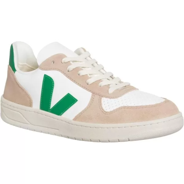 Veja Mens V 10 B Mesh SneakersExtra WhiteEmeraudeSahara