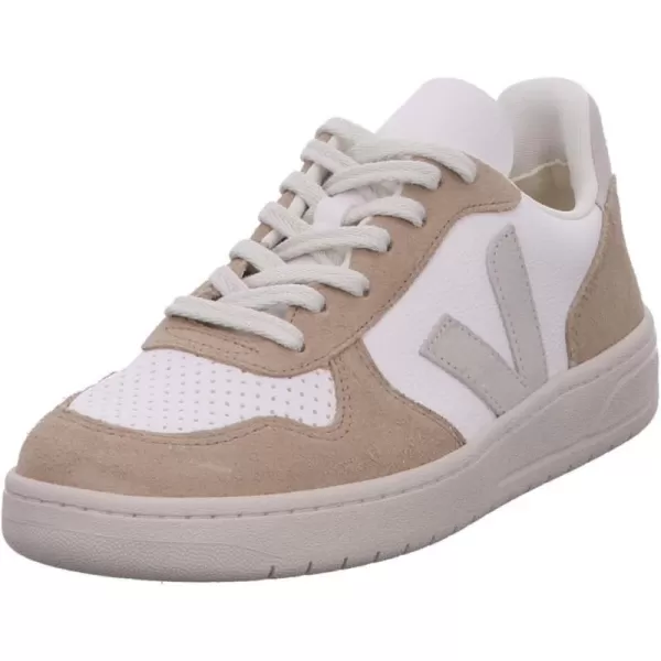 Veja Mens V 10 B Mesh SneakersExtra WhiteNaturalSahara