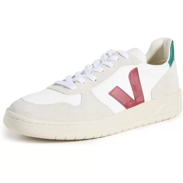 Veja Mens V10 BMesh SneakersWhiteMarsalaBrittany