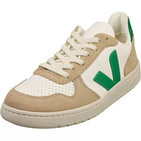 Veja Mens V10 Leather SneakersExtra WhiteEmeraudeSahara