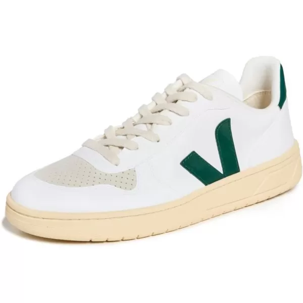 Veja Mens V10 Leather SneakersWhiteBrittany