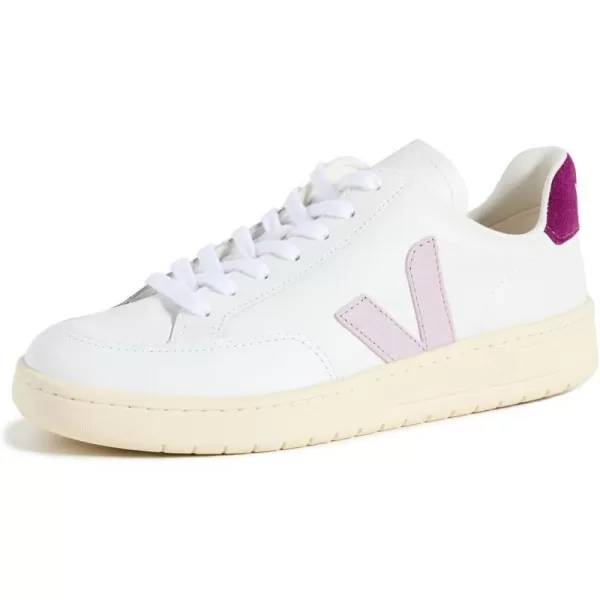 Veja Womens V12 Sneakers Extra White 4 Medium USExtrawhiteparmemagenta