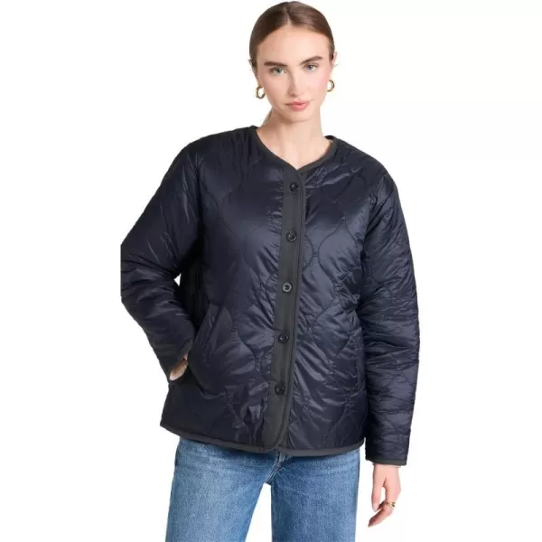 Velvet Womens Marissa Quilted Sherpa Reversible JacketNavy