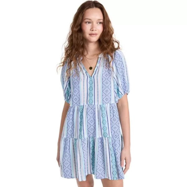 Velvet Womens Monique Jacquard DressBlue