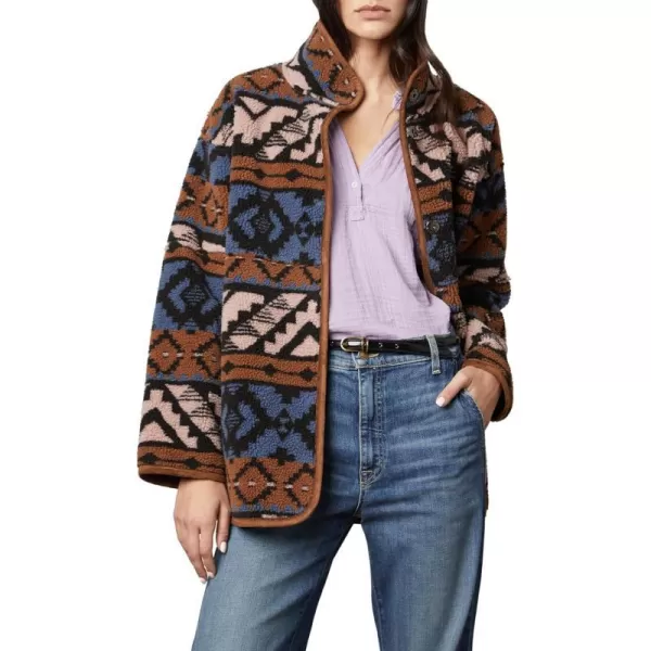 Velvet by Graham amp Spencer Womens Laila Novelty Sherpa Reversible JacketMulti