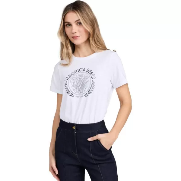 Veronica Beard Jean Womens Carla Graphic TeeWhiteNavy