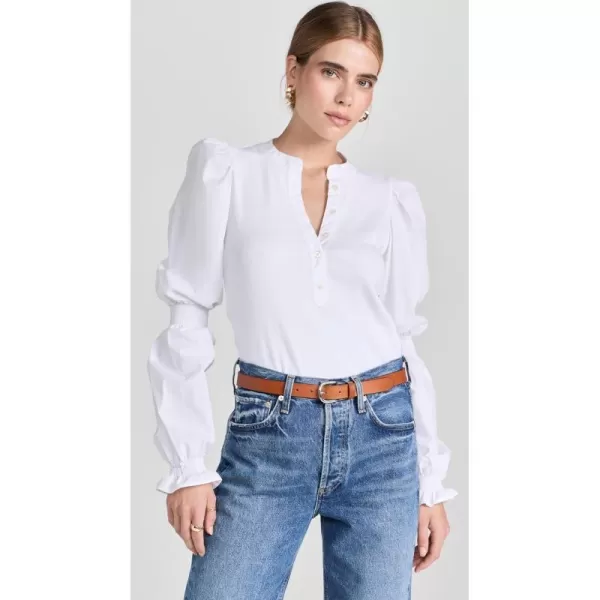 Veronica Beard Jean Womens Effy Top White LVeronica Beard Jean Womens Effy Top White L