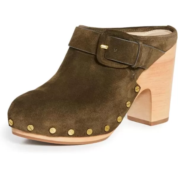 Veronica Beard Womens Dacey ClogsMilitary