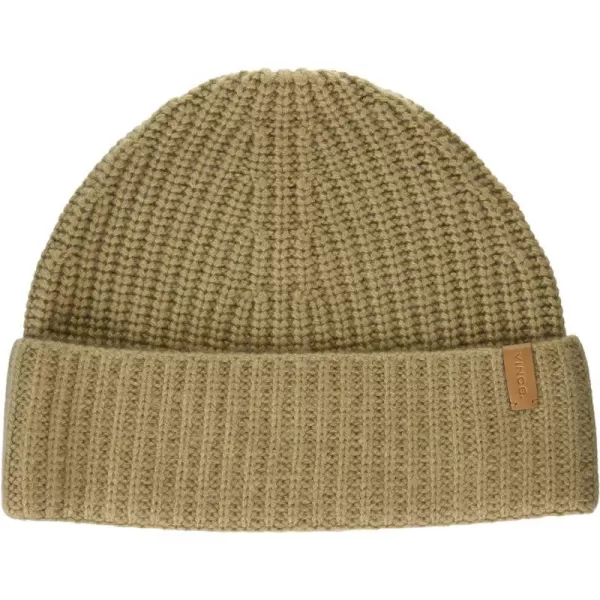 Vince Mens Cashmere Blend Shaker Stitch Knit HatCamel