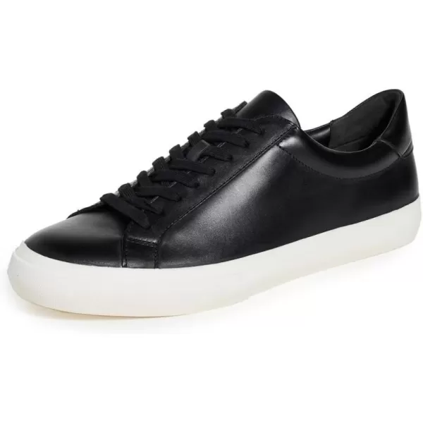 Vince Mens Fulton Lace Up Casual Fashion SneakerBlack Leather