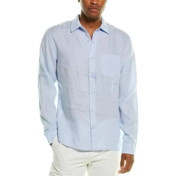 Vince Mens Linen ShirtLucent Blue