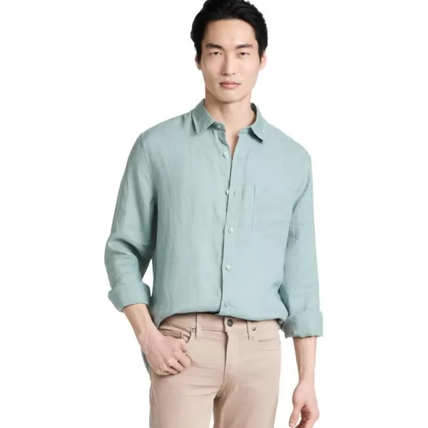 Vince Mens Linen ShirtSagebrush