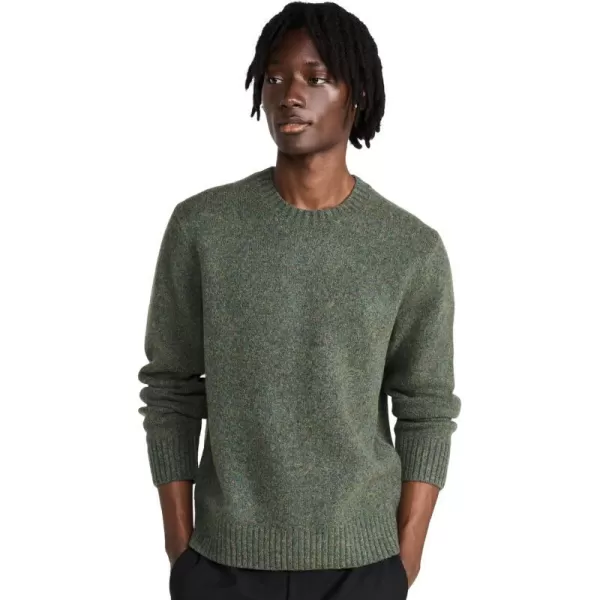 Vince Mens Melange LS CrewOlive Field