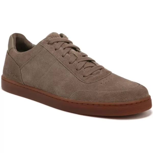 Vince Mens Noel Lace Up SneakerFlint Beige Suede