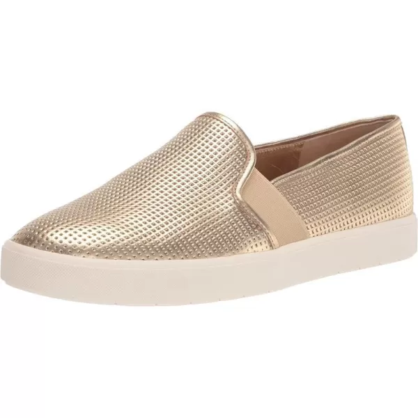 Vince Womens Blair Slip On SneakersChampagne Perf Metallic Leather