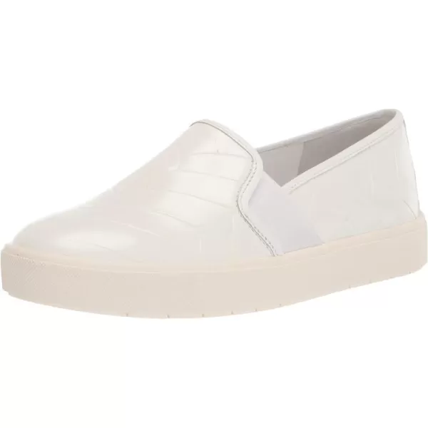 Vince Womens Blair Slip On SneakersOptic White Woven Leather