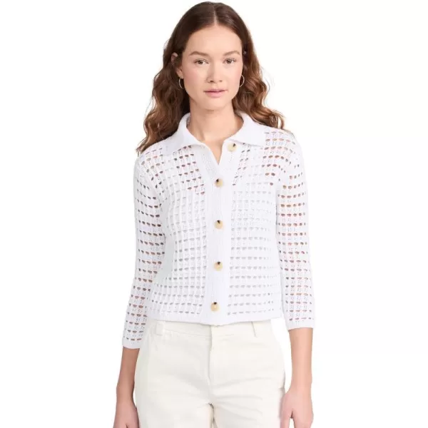 Vince Womens Block Stitch JacketOptic White