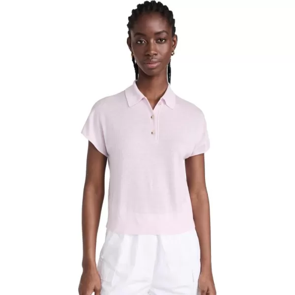 Vince Womens Cap Sleeve PoloPeony