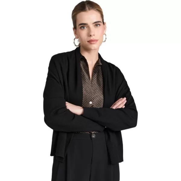 Vince Womens Drape Front CardiganBlack