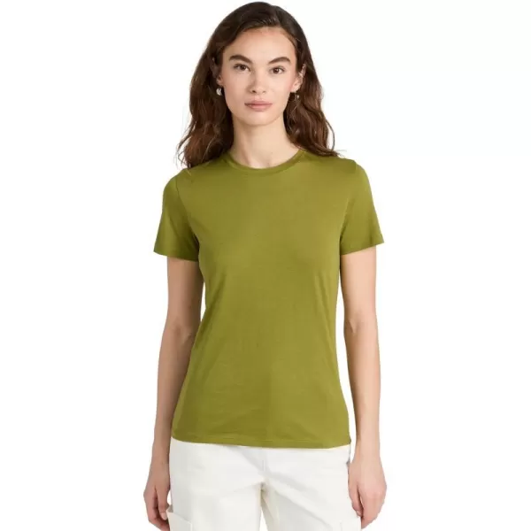 Vince Womens Essential Crew TeeBasil