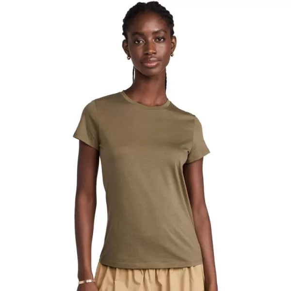 Vince Womens Essential CrewBay Leaf